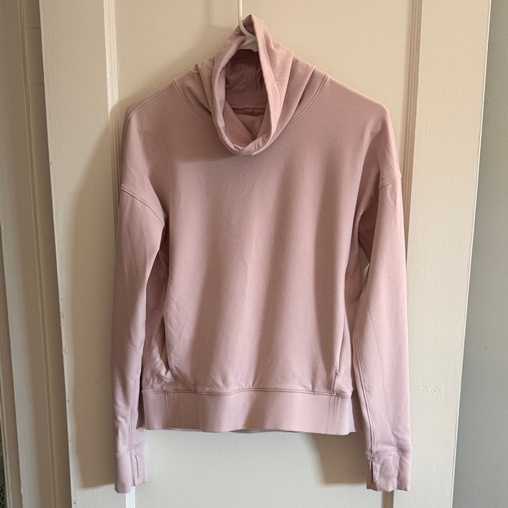 lululemon athletica Pale Pink Cowl Neck Sweater